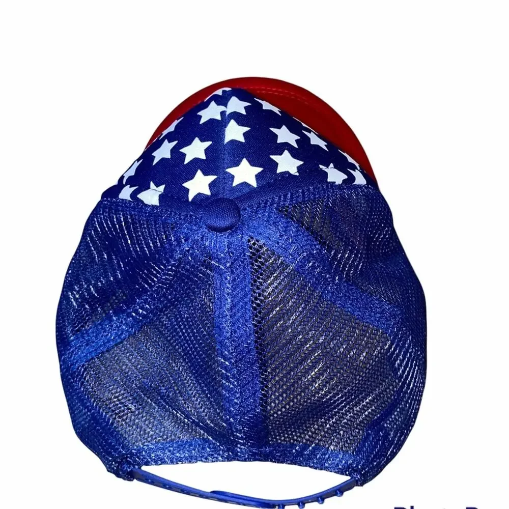 United States American Flag Inspired Stars Red, White and Blue Snapback Cap